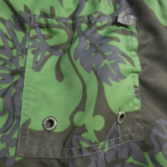 OLD NAVY | size 10 | Tropical Plant Swim Shorts | Mesh Lining - Picture 15 of 15